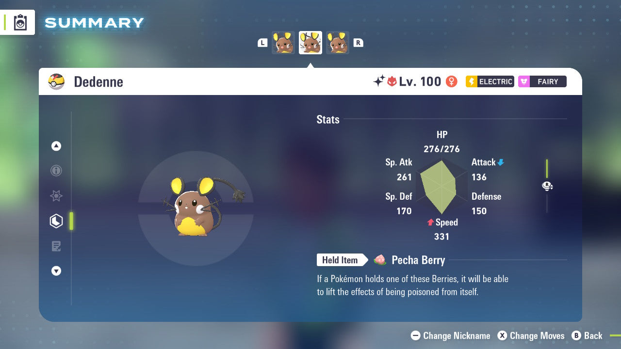 Pokemon Legends ZA Alpha Shiny Dedenne 6IV-EV Trained - Pokemon4Ever