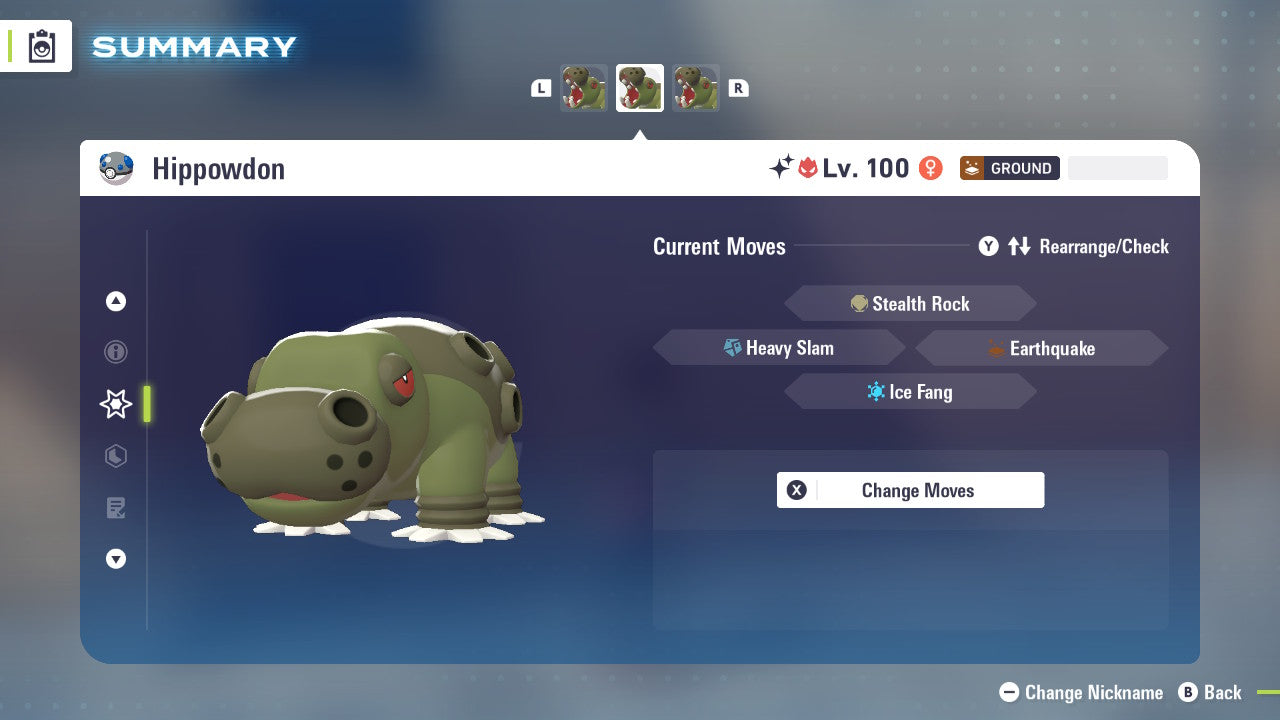 Pokemon Legends ZA Alpha Shiny Hippowdon 6IV-EV Trained - Pokemon4Ever