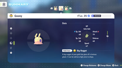 Pokemon Legends ZA Shiny Goomy 6IV-EV Trained