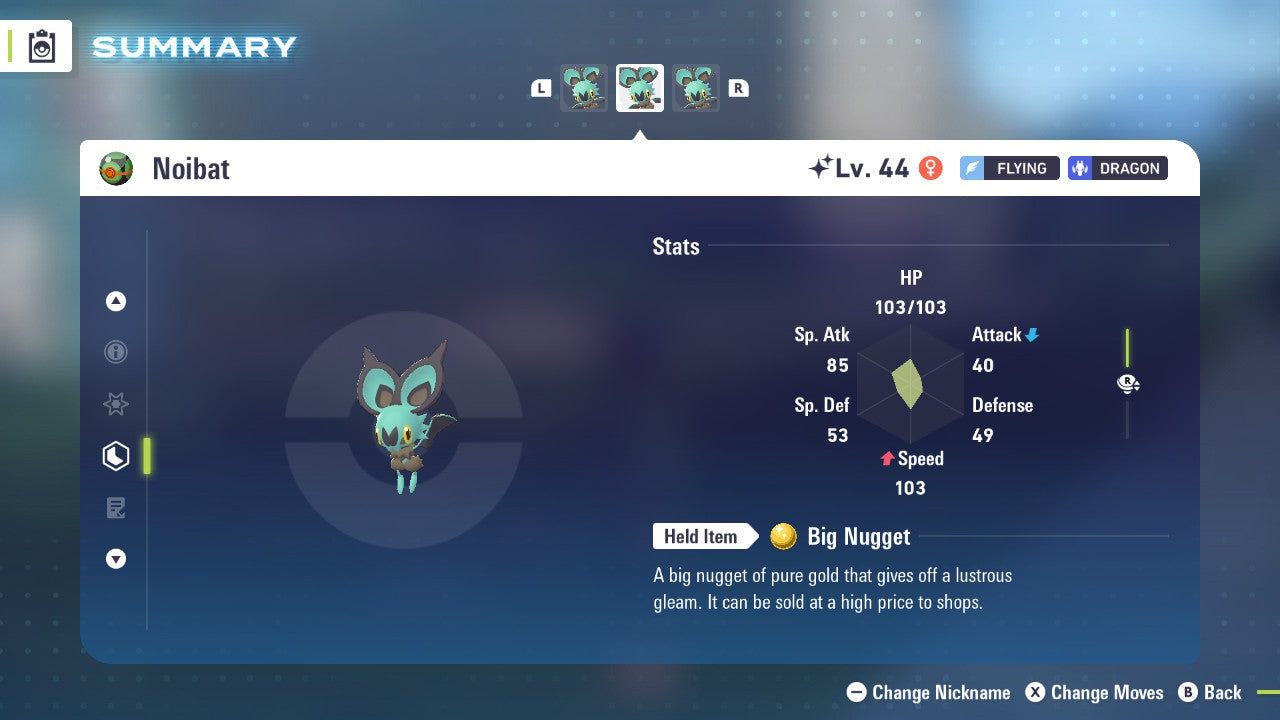 Pokemon Legends ZA Shiny Noibat 6IV-EV Trained - Pokemon4Ever