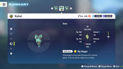 Pokemon Legends ZA Shiny Noibat 6IV-EV Trained - Pokemon4Ever