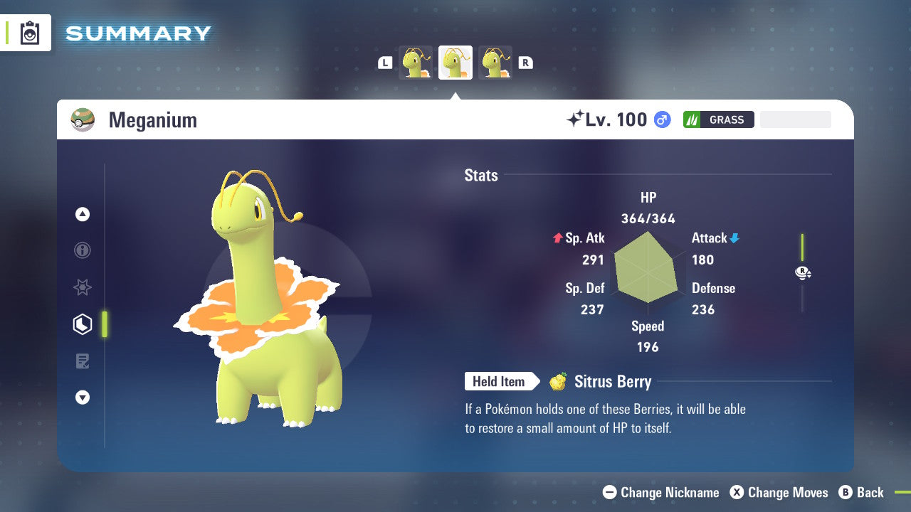 Pokemon Legends ZA Shiny Meganium 6IV-EV Trained - Pokemon4Ever