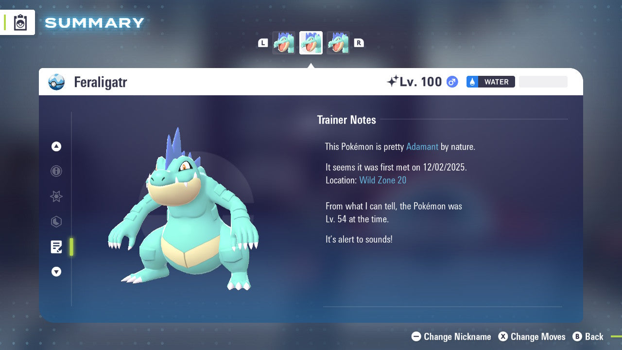 Pokemon Legends ZA Shiny Feraligatr 6IV-EV Trained - Pokemon4Ever