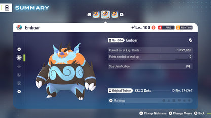 Pokemon Legends ZA Shiny Emboar 6IV-EV Trained - Pokemon4Ever