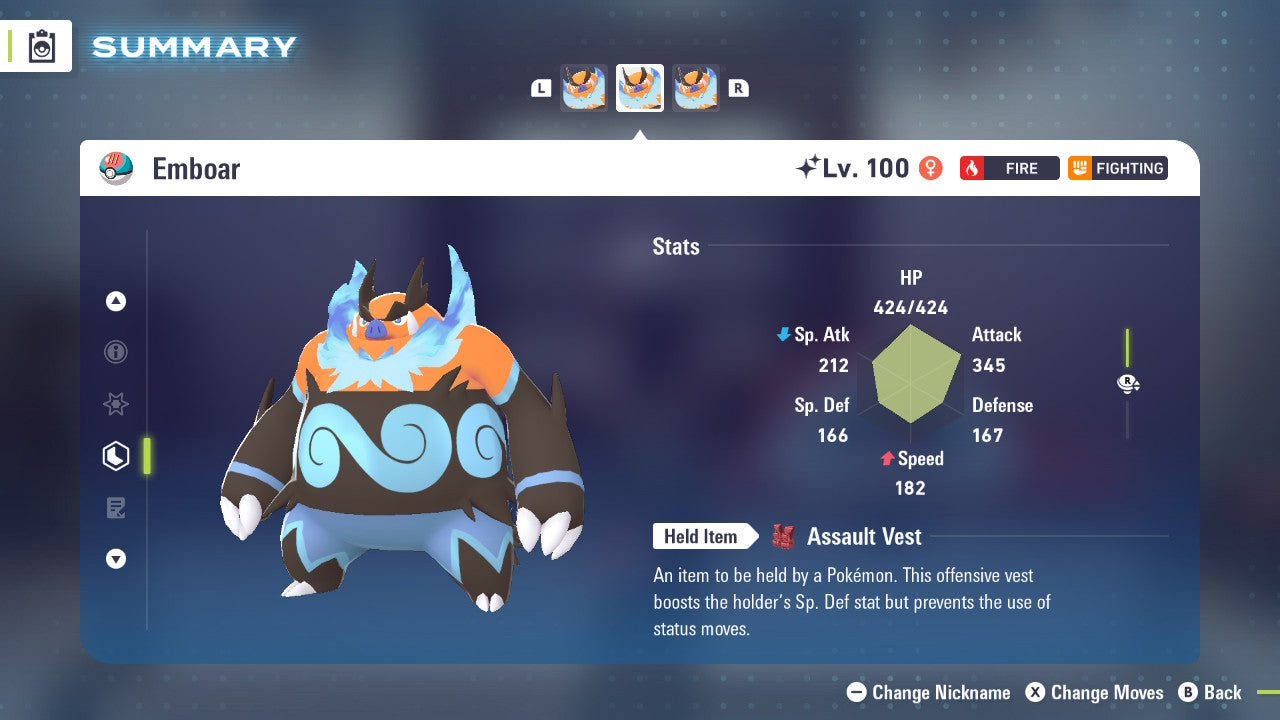 Pokemon Legends ZA Shiny Emboar 6IV-EV Trained - Pokemon4Ever