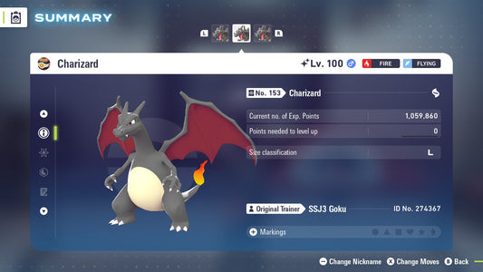 Pokemon Legends ZA Shiny Charizard 6IV-EV Trained - Pokemon4Ever