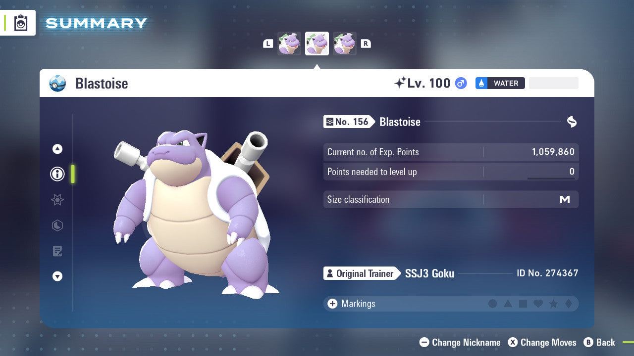 Pokemon Legends ZA Shiny Blastoise 6IV-EV Trained - Pokemon4Ever