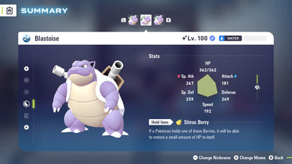 Pokemon Legends ZA Shiny Blastoise 6IV-EV Trained - Pokemon4Ever