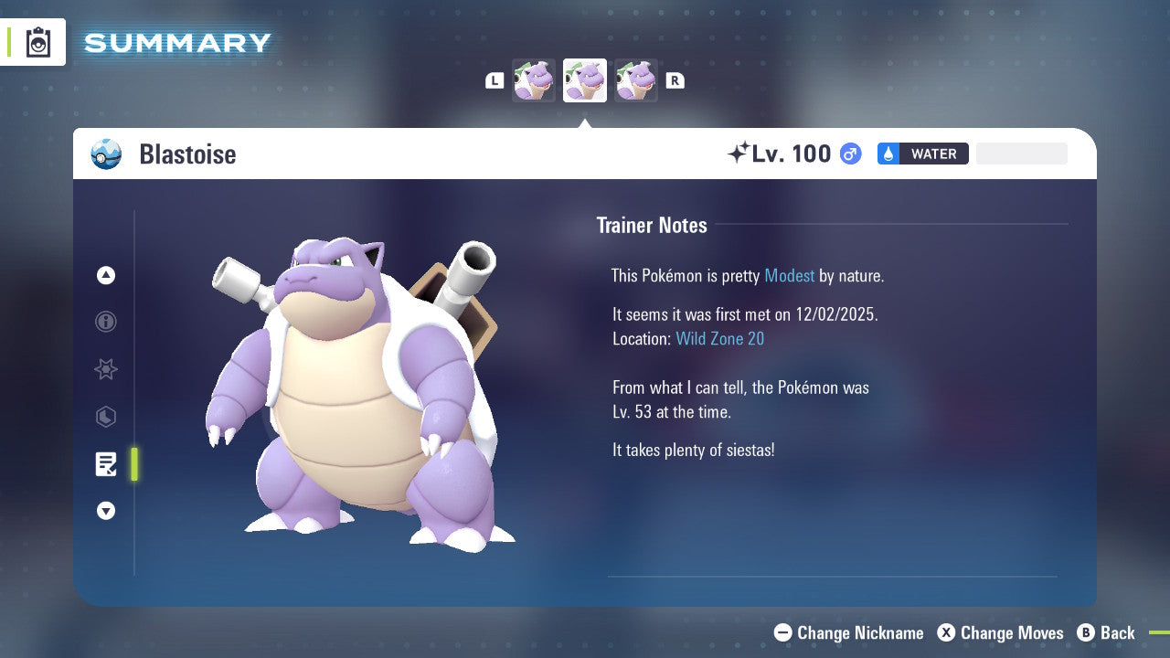 Pokemon Legends ZA Shiny Blastoise 6IV-EV Trained - Pokemon4Ever