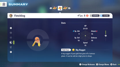 Pokemon Legends ZA Shiny Fletchling 6IV-EV Trained - Pokemon4Ever