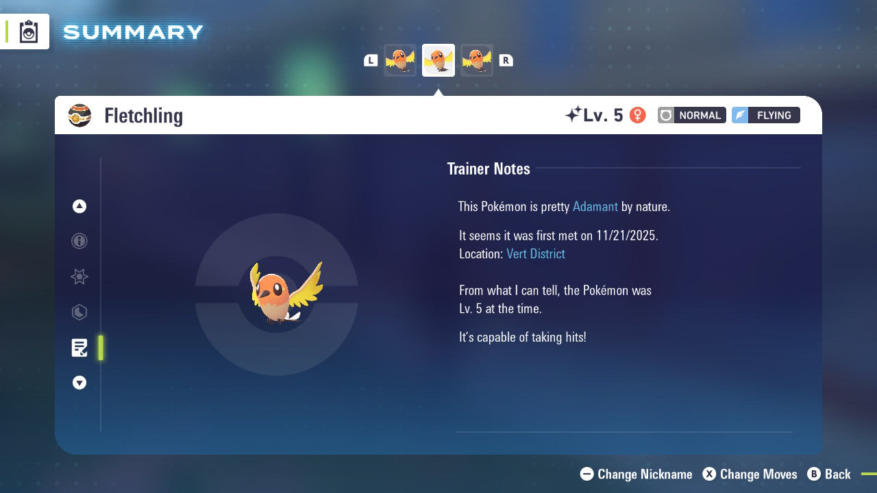 Pokemon Legends ZA Shiny Fletchling 6IV-EV Trained - Pokemon4Ever