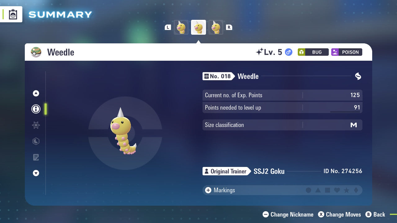 Pokemon Legends ZA Shiny Weedle 6IV-EV Trained - Pokemon4Ever