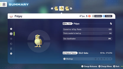 Pokemon Legends ZA Shiny Pidgey 6IV-EV Trained - Pokemon4Ever