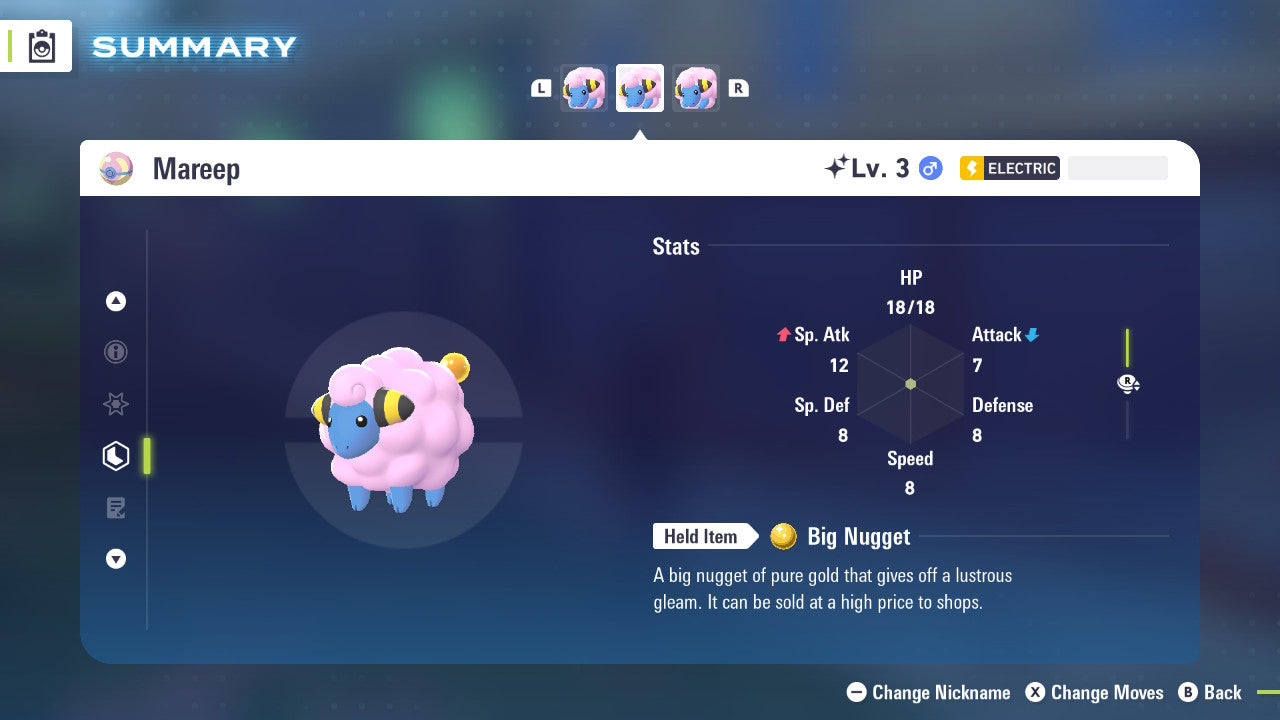 Pokemon Legends ZA Shiny Mareep 6IV-EV Trained - Pokemon4Ever