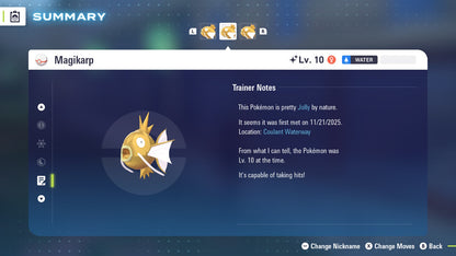 Pokemon Legends ZA Shiny Magikarp 6IV-EV Trained - Pokemon4Ever