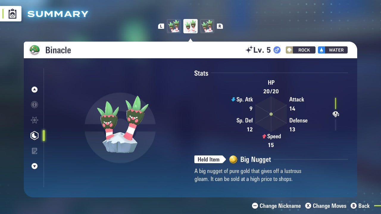 Pokemon Legends ZA Shiny Binacle 6IV-EV Trained - Pokemon4Ever