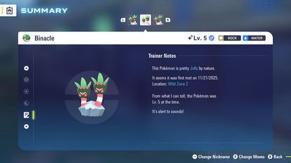 Pokemon Legends ZA Shiny Binacle 6IV-EV Trained - Pokemon4Ever