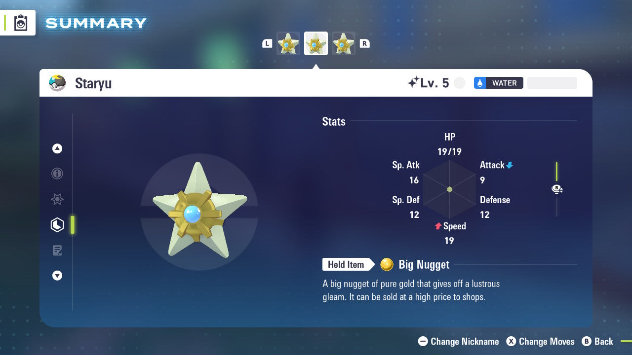 Pokemon Legends ZA Shiny Staryu 6IV-EV Trained - Pokemon4Ever