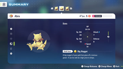 Pokemon Legends ZA Shiny Abra 6IV-EV Trained - Pokemon4Ever