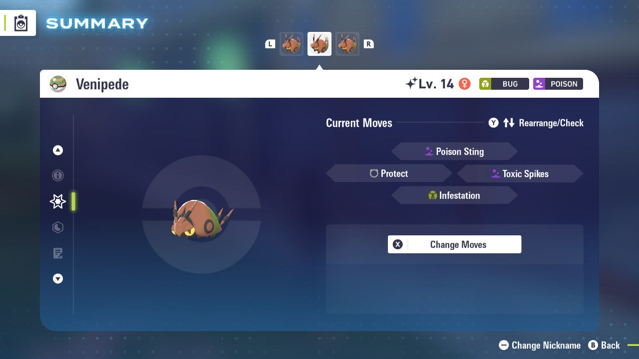 Pokemon Legends ZA Shiny Venipede 6IV-EV Trained - Pokemon4Ever