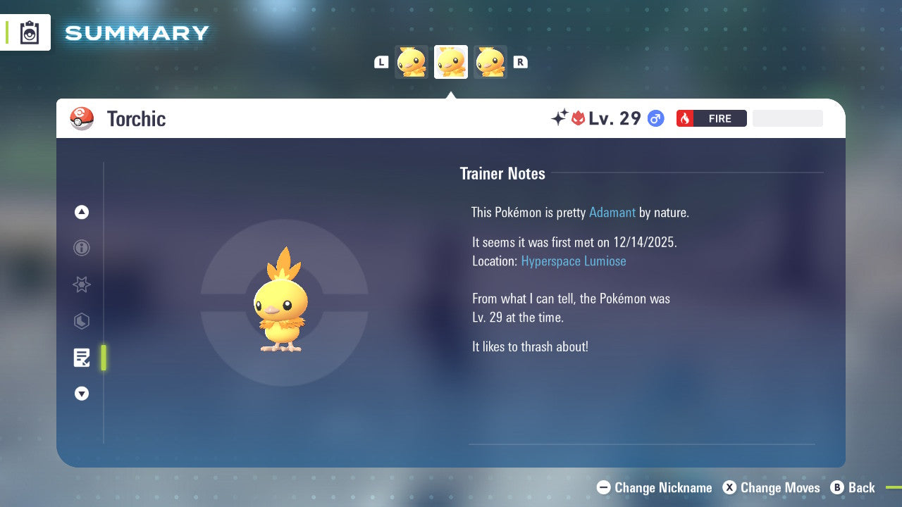 Pokemon Legends ZA Alpha Shiny Torchic 6IV-EV Trained - Pokemon4Ever