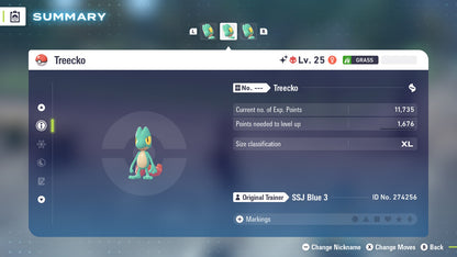 Pokemon Legends ZA Alpha Shiny Treecko 6IV-EV Trained - Pokemon4Ever