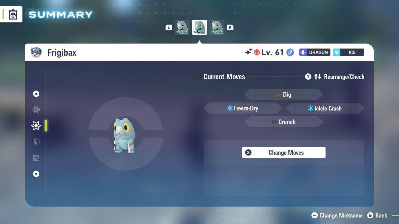 Pokemon Legends ZA Alpha Shiny Frigibax 6IV-EV Trained - Pokemon4Ever