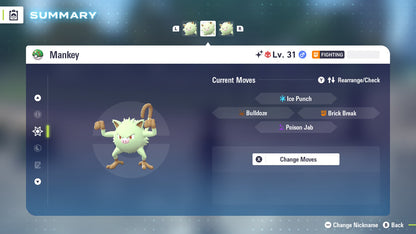 Pokemon Legends ZA Alpha Shiny Mankey 6IV-EV Trained - Pokemon4Ever