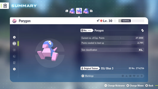 Pokemon Legends ZA Alpha Shiny Porygon 6IV-EV Trained - Pokemon4Ever