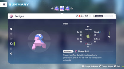 Pokemon Legends ZA Alpha Shiny Porygon 6IV-EV Trained - Pokemon4Ever