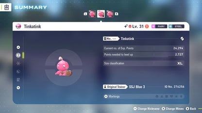 Pokemon Legends ZA Alpha Shiny Tinkatink 6IV-EV Trained - Pokemon4Ever