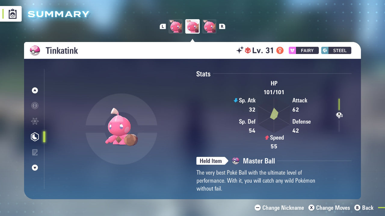 Pokemon Legends ZA Alpha Shiny Tinkatink 6IV-EV Trained - Pokemon4Ever