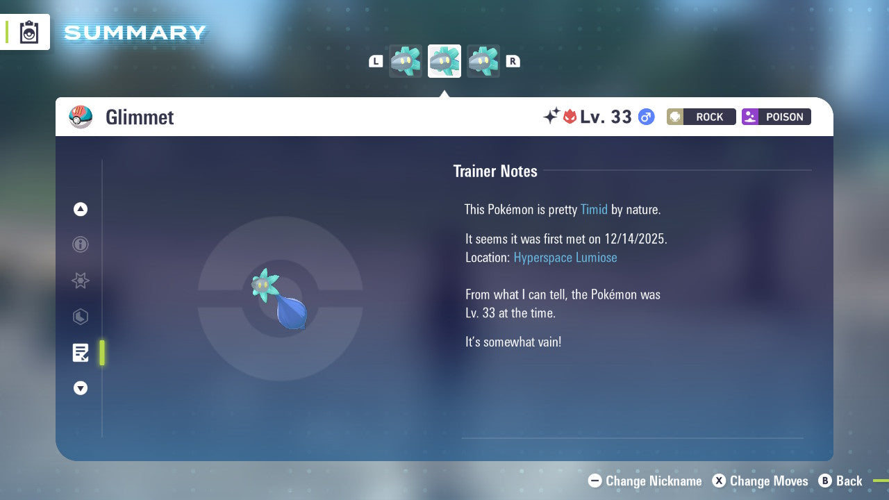 Pokemon Legends ZA Alpha Shiny Glimmet 6IV-EV Trained - Pokemon4Ever