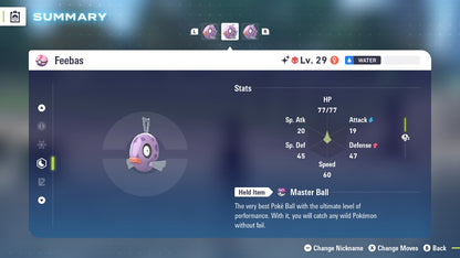 Pokemon Legends ZA Alpha Shiny Feebas 6IV-EV Trained - Pokemon4Ever