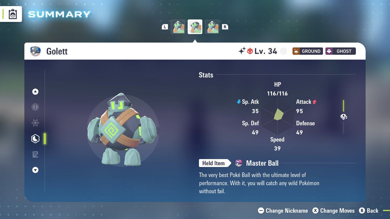 Pokemon Legends ZA Alpha Shiny Golett 6IV-EV Trained - Pokemon4Ever