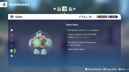 Pokemon Legends ZA Alpha Shiny Golett 6IV-EV Trained - Pokemon4Ever