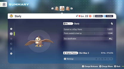 Pokemon Legends ZA Alpha Shiny Starly 6IV-EV Trained - Pokemon4Ever