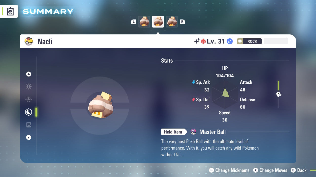 Pokemon Legends ZA Alpha Shiny Nacli 6IV-EV Trained - Pokemon4Ever