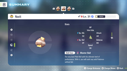 Pokemon Legends ZA Alpha Shiny Nacli 6IV-EV Trained - Pokemon4Ever