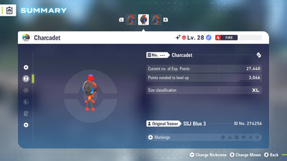 Pokemon Legends ZA Alpha Shiny Charcadet 6IV-EV Trained