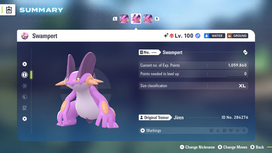 Pokemon Legends ZA Alpha Shiny Swampert 6IV-EV Trained - Pokemon4Ever