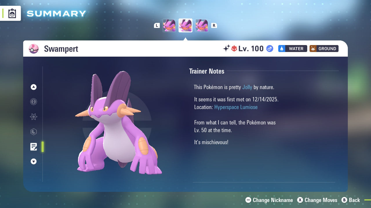 Pokemon Legends ZA Alpha Shiny Swampert 6IV-EV Trained - Pokemon4Ever