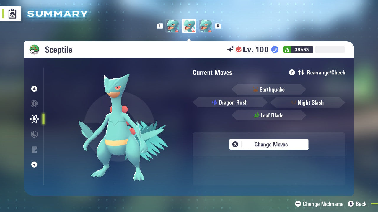 Pokemon Legends ZA Alpha Shiny Sceptile 6IV-EV Trained - Pokemon4Ever