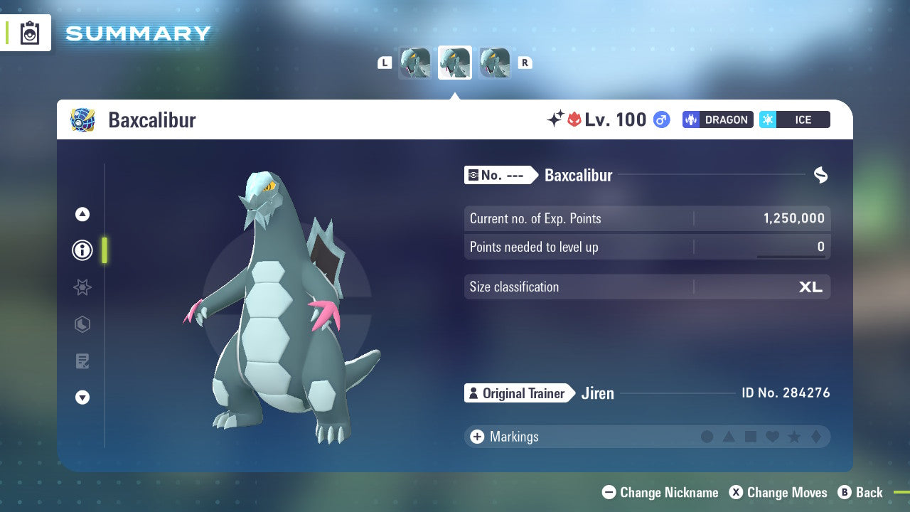 Pokemon Legends ZA Alpha Shiny Baxcalibur 6IV-EV Trained - Pokemon4Ever