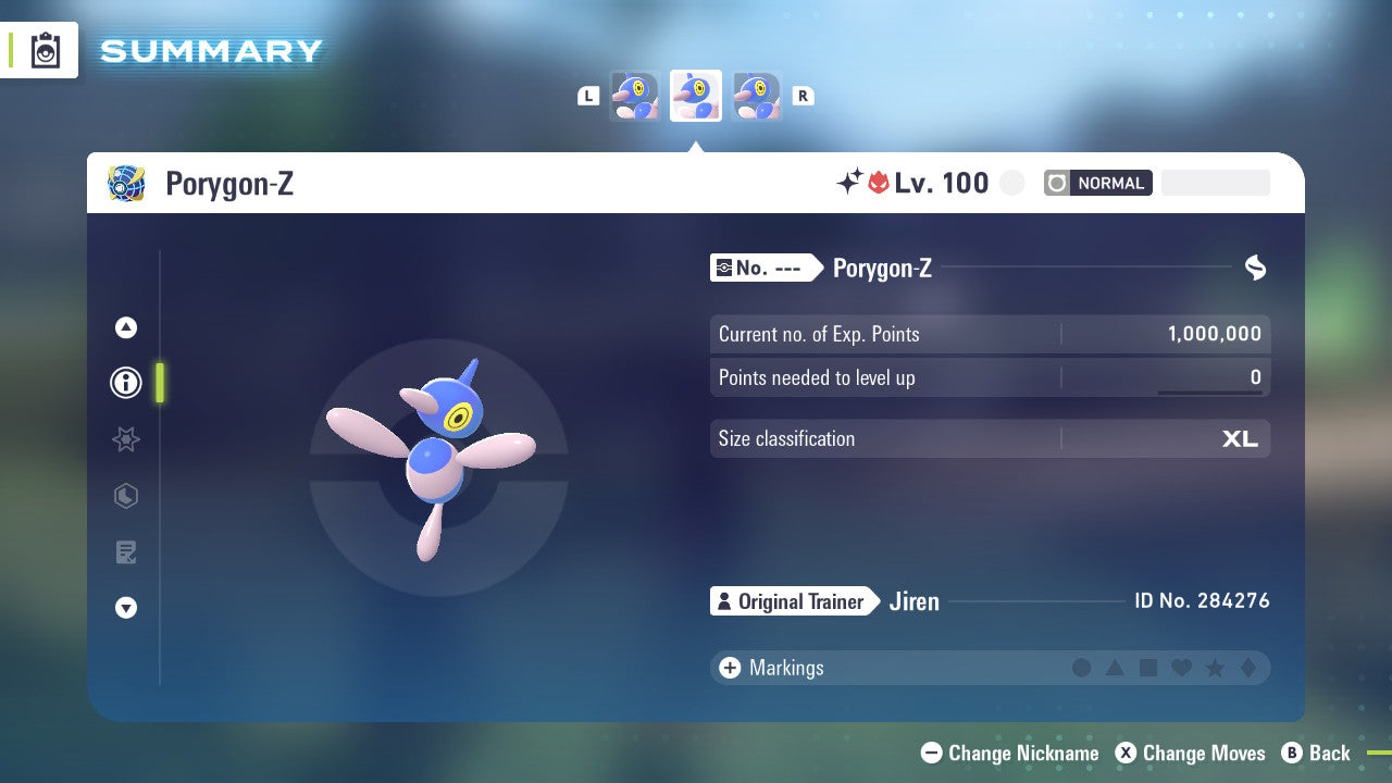 Pokemon Legends ZA Alpha Shiny Porygon-Z 6IV-EV Trained - Pokemon4Ever