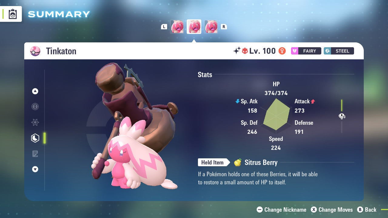 Pokemon Legends ZA Alpha Shiny Tinkaton 6IV-EV Trained - Pokemon4Ever