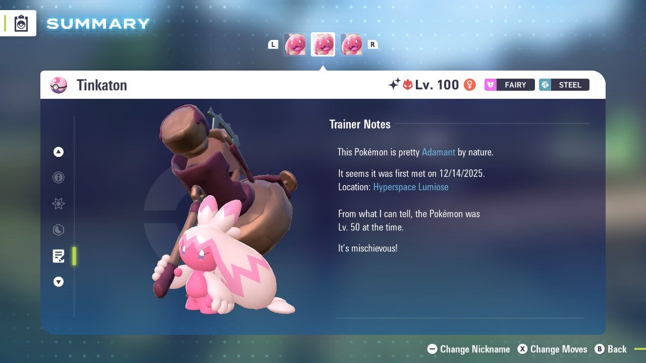 Pokemon Legends ZA Alpha Shiny Tinkaton 6IV-EV Trained - Pokemon4Ever