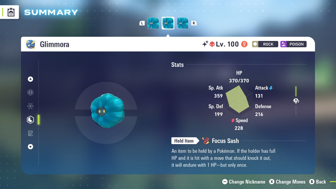 Pokemon Legends ZA Alpha Shiny Glimmora 6IV-EV Trained - Pokemon4Ever