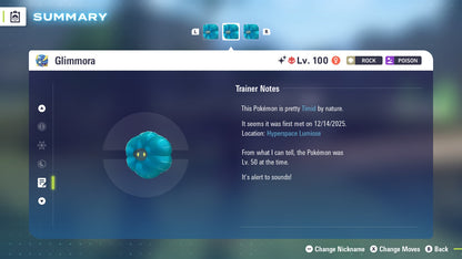 Pokemon Legends ZA Alpha Shiny Glimmora 6IV-EV Trained - Pokemon4Ever