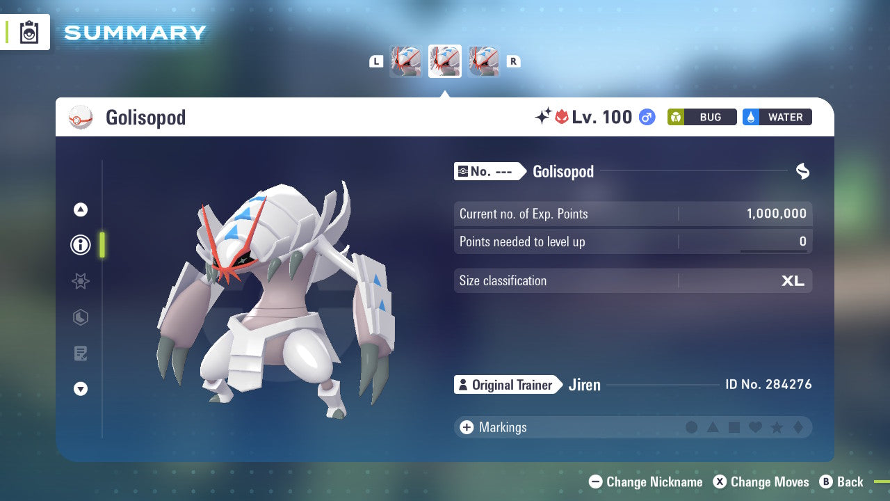 Pokemon Legends ZA Alpha Shiny Golisopod 6IV-EV Trained - Pokemon4Ever